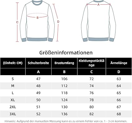 WORK IDEA Men's Crewneck Sweatshirt Work Wear Pullover Men's Basic Work Jumper