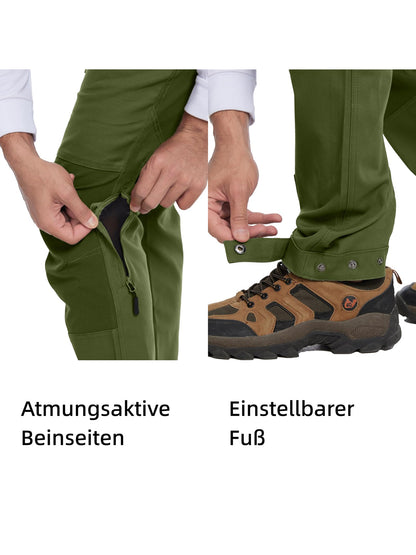WORK IDEA Women's Hiking Trousers, Stretch Slim Fit, Water Resistant, Outdoor Hiking Trousers