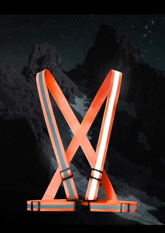 WORK IDEA Pack of 2 High Visibility Vest, Reflective Vest Certificate, Adjustable Vest for Cycling, Running, Hiking or Outdoor Use