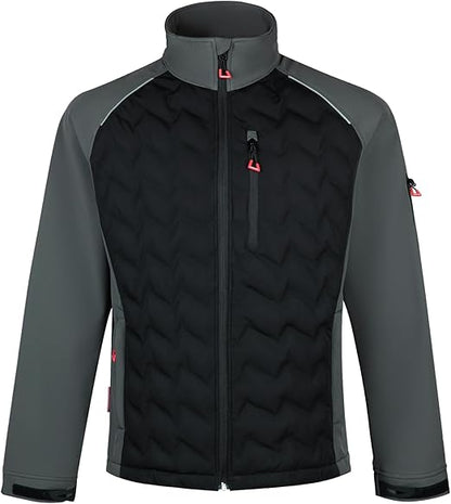 WORK IDEA Hybrid Waterproof Thermal Insulation Running Men's Jacket for Outdoor and Running with Contrast Colours