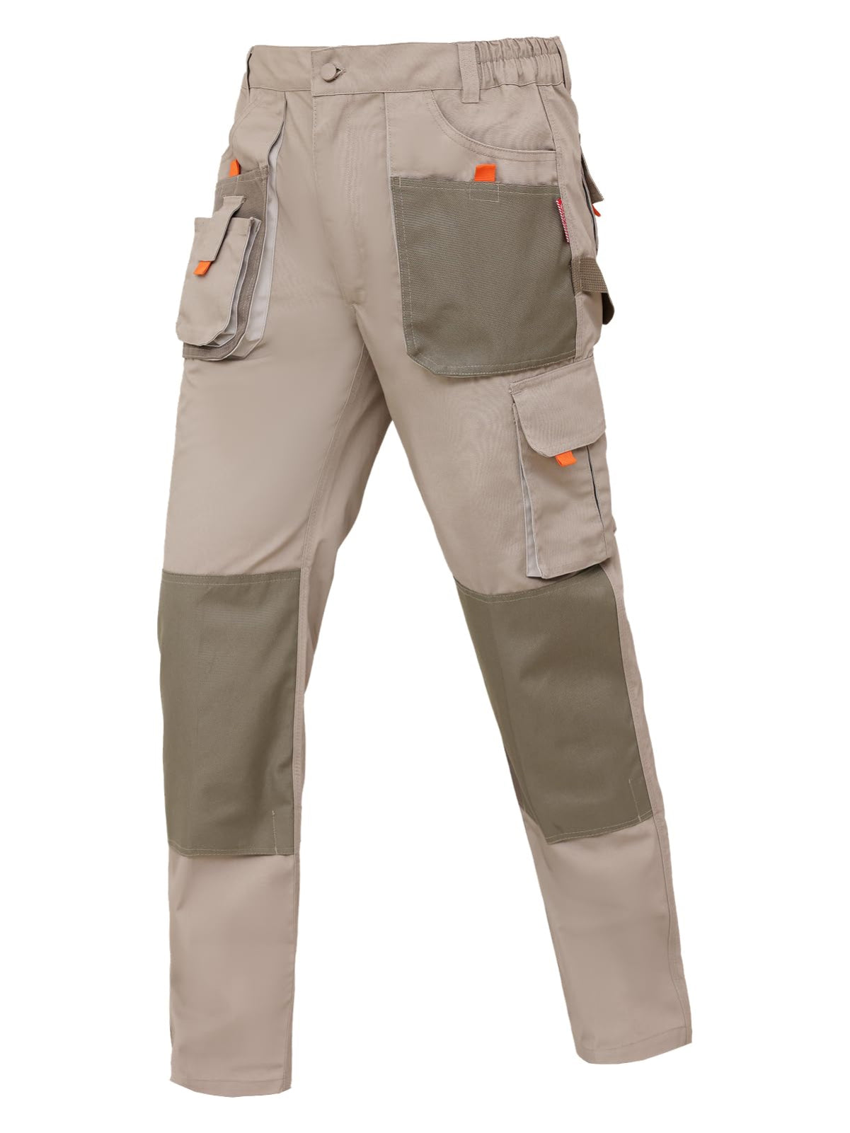 WORK IDEA Mens Work Trousers Oxford Knee Pockets Heavy Duty Canvas