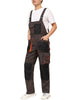 WORK IDEA Mens Work Dungarees Oxford Knee Pockets Durable Canvas