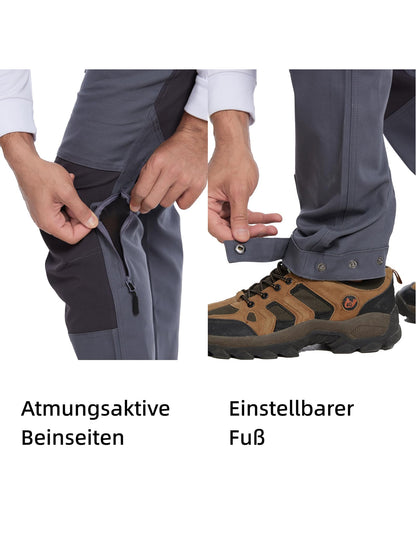 WORK IDEA Women's Hiking Trousers, Stretch Slim Fit, Water Resistant, Outdoor Hiking Trousers
