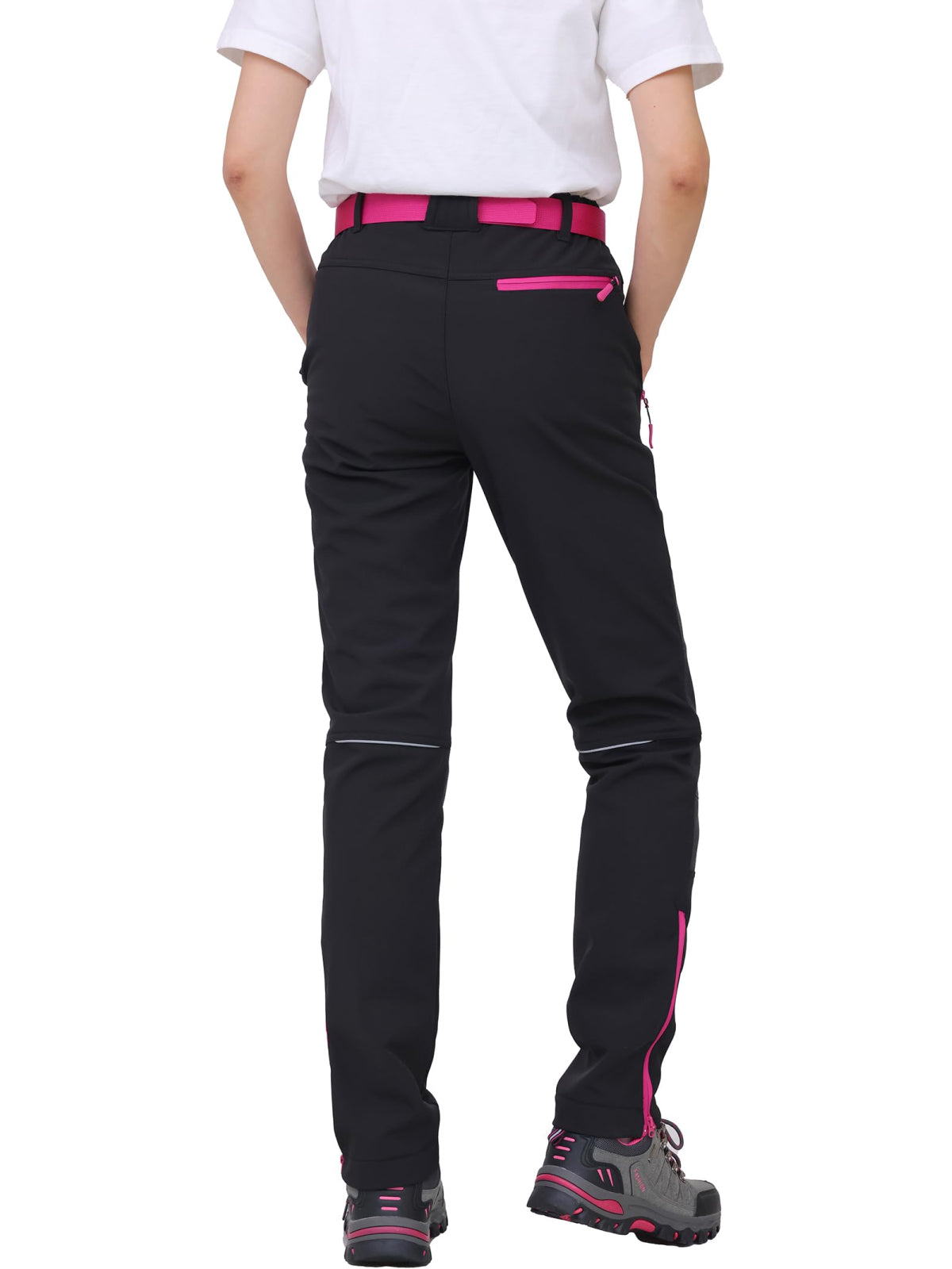 WORK IDEA Women's Work Trousers in Figure-Hugging Fit, Elastic and Lightweight, with Multiple Functional Pockets