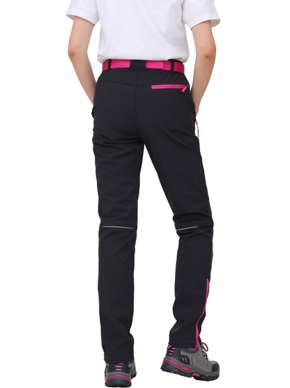 WORK IDEA Women's Work Trousers in Figure-Hugging Fit, Elastic and Lightweight, with Multiple Functional Pockets