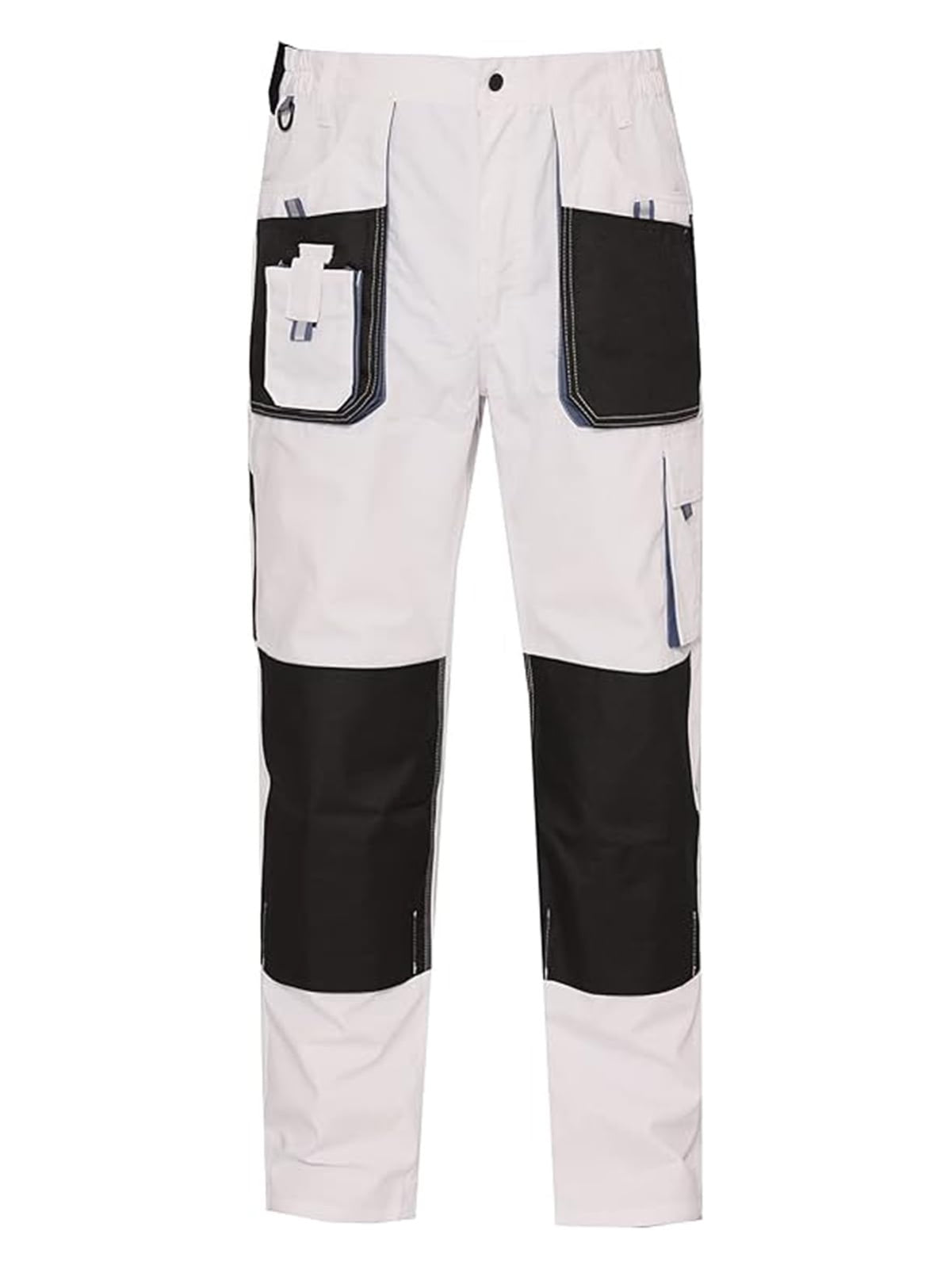 WORK IDEA Mens Work Trousers Oxford Knee Pockets Heavy Duty Canvas