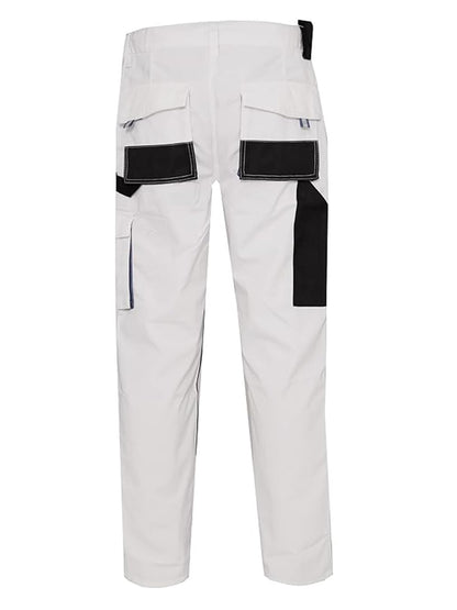 WORK IDEA Mens Work Trousers Oxford Knee Pockets Heavy Duty Canvas