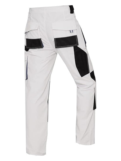 WORK IDEA Mens Work Trousers Oxford Knee Pockets Heavy Duty Canvas