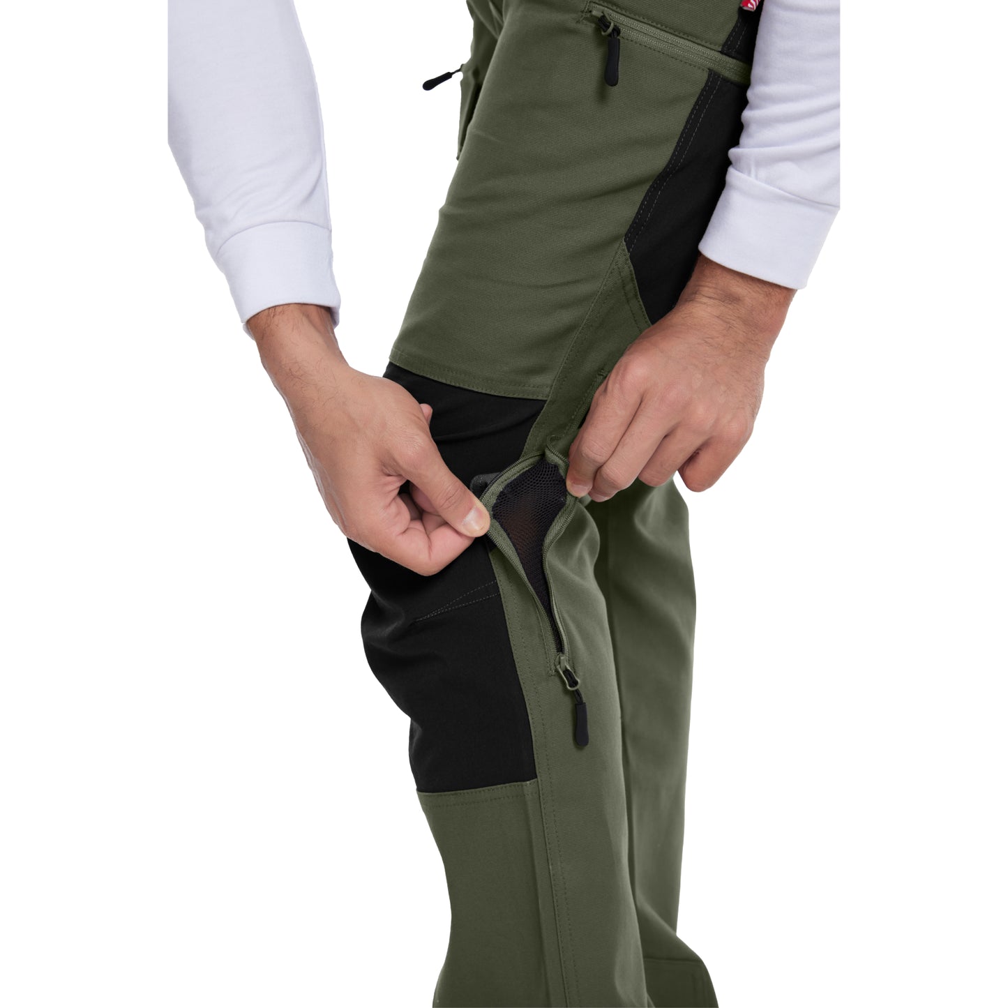 WORK IDEA Men's Hiking Trousers Stretch Slim Fit Waterproof Outdoor Hiking Trousers