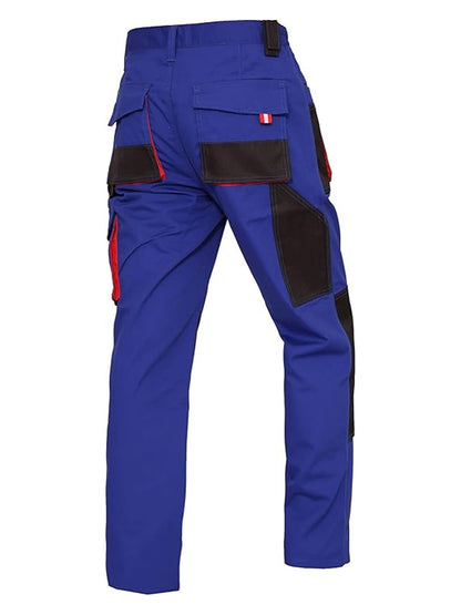 WORK IDEA Mens Work Trousers Oxford Knee Pockets Heavy Duty Canvas