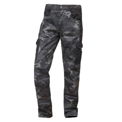 WORK IDEA Mens Work Trousers - Camouflage Trousers Mens Cargo Trousers with Inside Knee Pockets