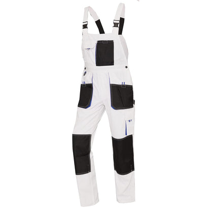 WORK IDEA Mens Work Dungarees Oxford Knee Pockets Durable Canvas