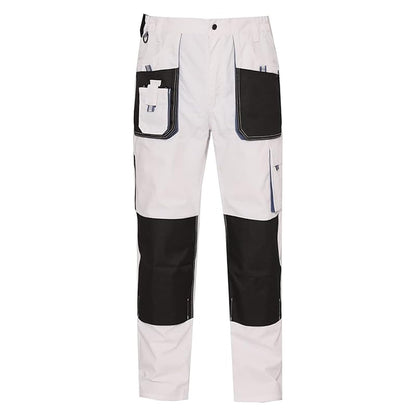 WORK IDEA Mens Work Trousers Oxford Knee Pockets Heavy Duty Canvas