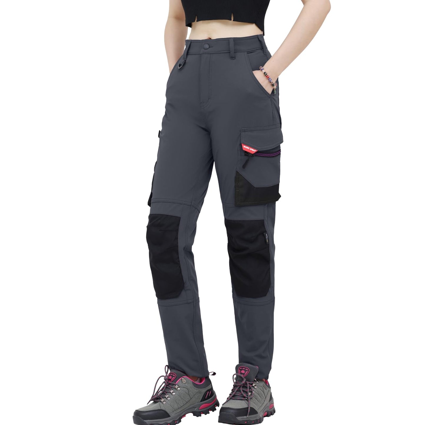 WORK IDEA Women's Slim-Fit Stretch Work Trousers: Cordura Fabric in Critical Areas, Heavy Duty, Elegant, Suitable for Highest Demands