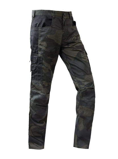 WORK IDEA Mens Work Trousers - Camouflage Trousers Mens Cargo Trousers with Inside Knee Pockets