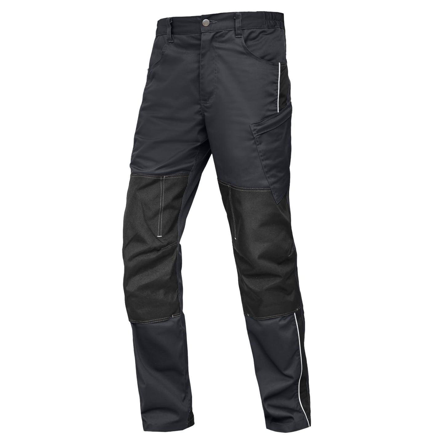 WORK IDEA Men's Stretch Work Trousers with Multiple Pockets and Tool Pockets