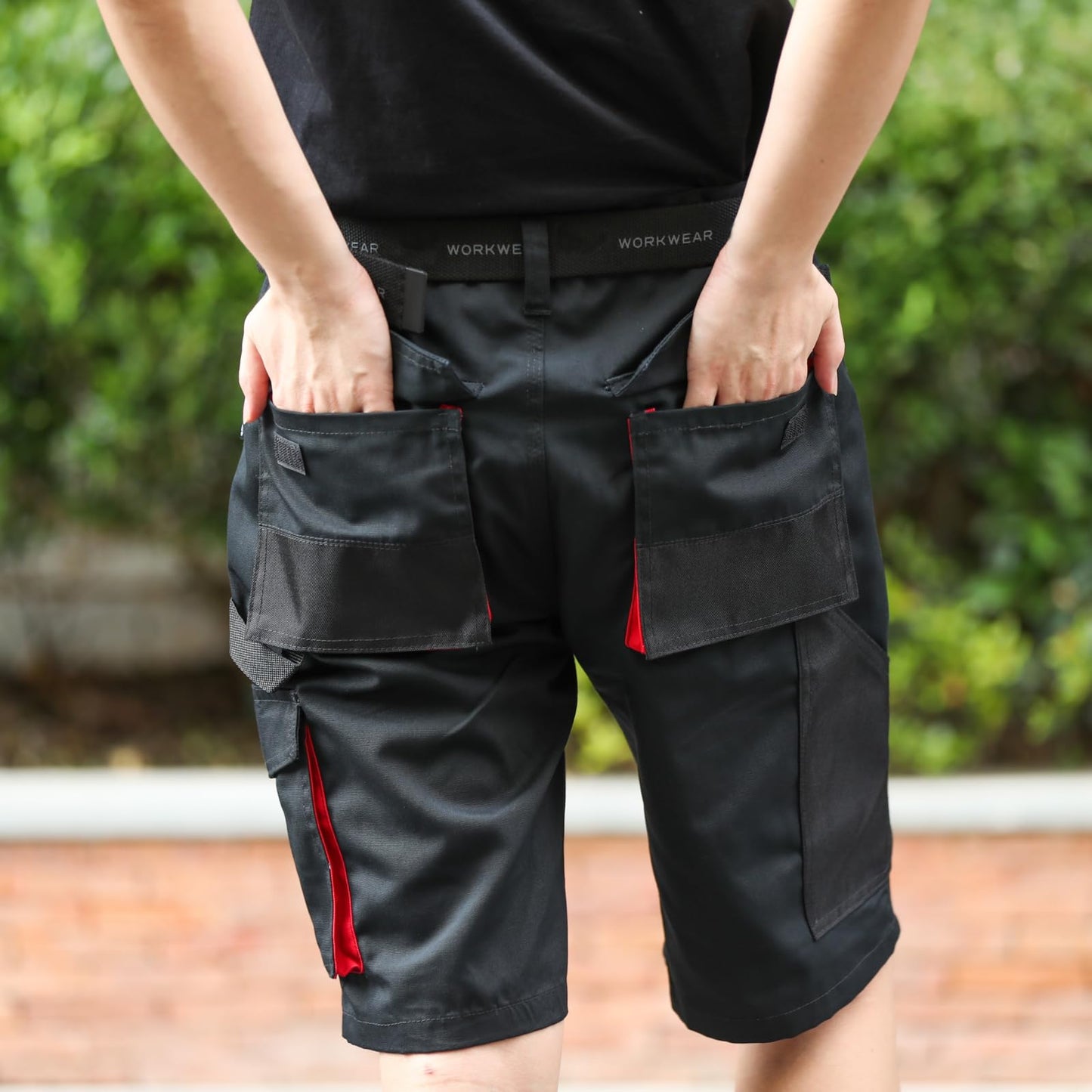 WORK IDEA Short Men's Work Shorts Multi Pocket Men's Cargo Trousers for Summer