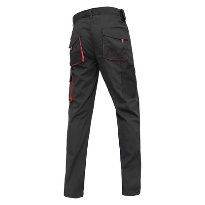 WORK IDEA Mens Work Trousers Oxford Knee Pockets Heavy Duty Canvas