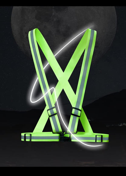 WORK IDEA Pack of 2 High Visibility Vest, Reflective Vest Certificate, Adjustable Vest for Cycling, Running, Hiking or Outdoor Use