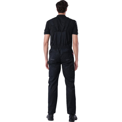 WORK IDEA Mens Stretch Work Dungarees with Multiple Pockets and Tool Pockets