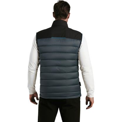 WORK IDEA Men's Outdoor Softshell Vest Water-Repellent Windproof Sleeveless Jacket - Breathable Lightweight Sports Vest with Pockets for Cycling, Running, Hiking, Golf and Work Contexts