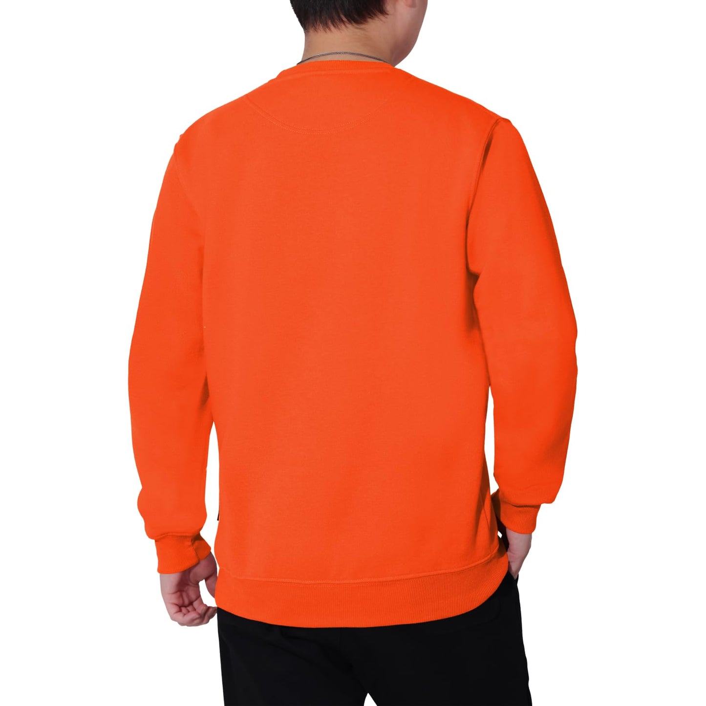 WORK IDEA Men's Crewneck Sweatshirt Work Wear Pullover Men's Basic Work Jumper
