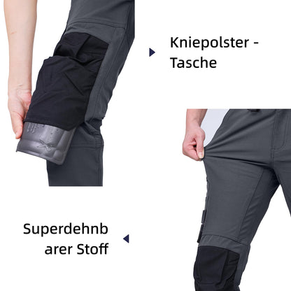 WORK IDEA Women's Slim-Fit Stretch Work Trousers: Cordura Fabric in Critical Areas, Heavy Duty, Elegant, Suitable for Highest Demands