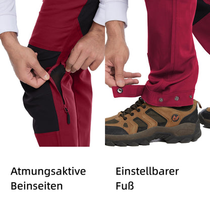 WORK IDEA Women's Hiking Trousers, Stretch Slim Fit, Water Resistant, for Outdoor Activities