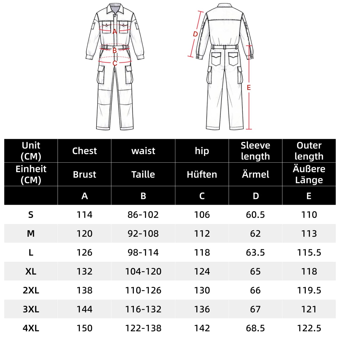 WORK IDEA Men's Cotton Overalls & Work Overalls - Blaumann Workwear for Workshop, Mechanics, Construction & Crafts
